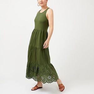 J.Crew Tiered Knit Maxi Dress - Distressed Fatigue